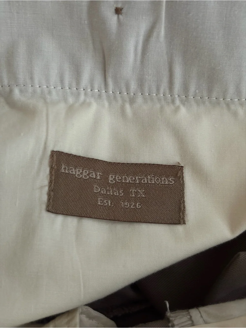 Haggar Generations Pleated Khaki Shorts Size 34 Men’s Casual Shorts